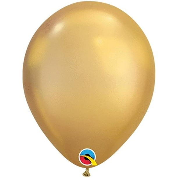 Chrome Gold 5 inch Air Fill Latex Balloons Birthday Party Event Decotex Chrome Gold 5 inch Air Fill Latex Balloons Birthday Party Event Decotex